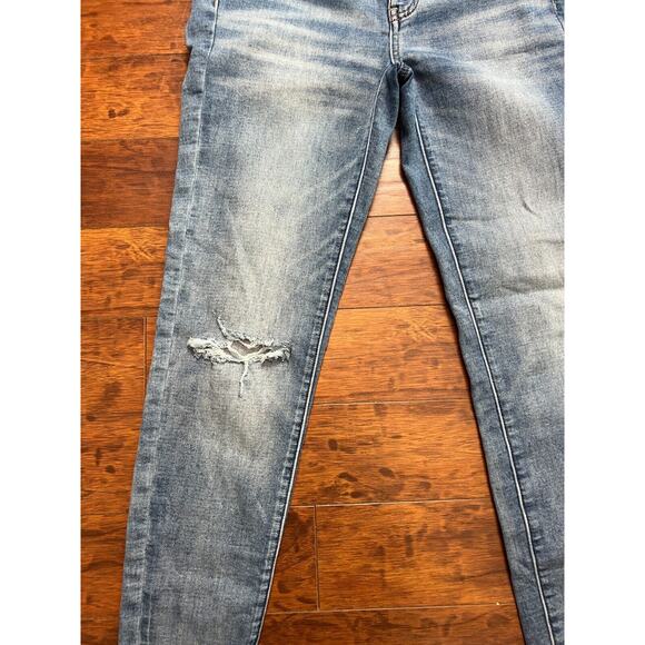 American Eagle Super Stretch Jegging Women's Size 4 Light faded wash jeans - Picture 8 of 10